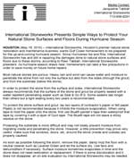 Hurricane Preparedness Press Release