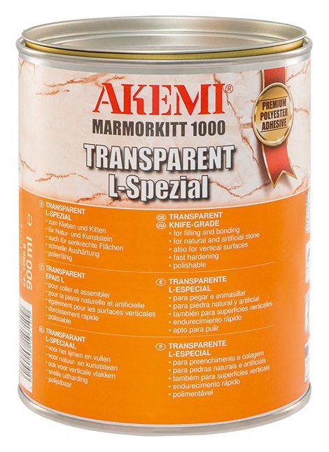 Akemi Marmorkitt 1000 Transparent Knifegrade